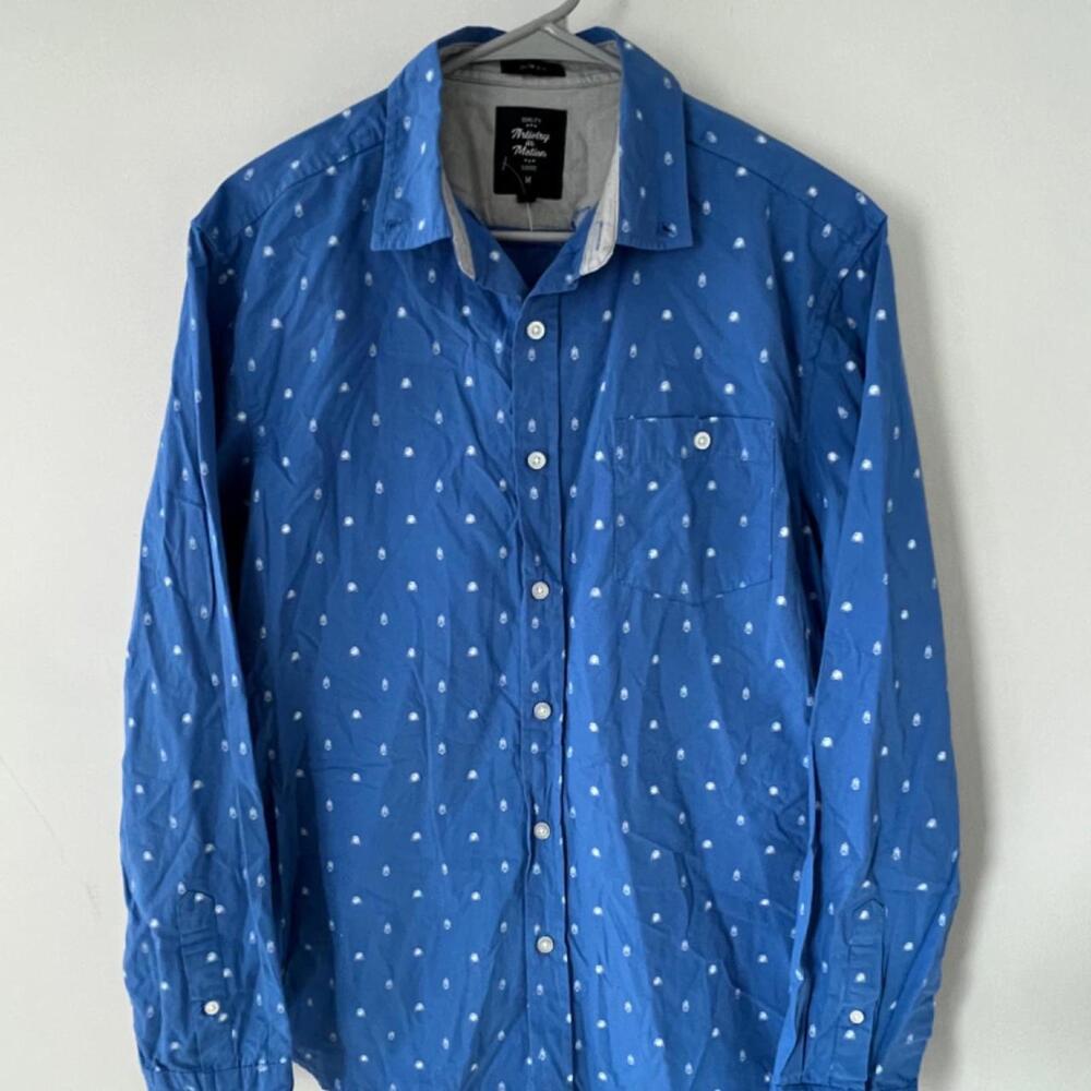 Antonio in Motion Extra Slim Button-Up Shirt - Size M